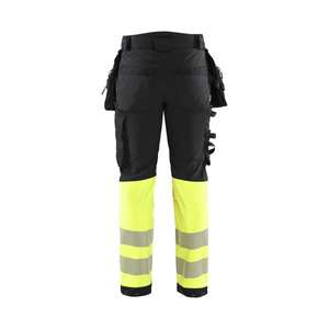 BLAKLADER - 182125139933D108 Pantalon Softshell haute visibilité Noir/Jaune-EAN 7330509879047 HI-VIS WORKWEAR - Product Image 2