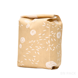 Bolsa de Papel Kraft Reciclable con Base para Café en Grano, Nueces, Té y Aperitivos Naturales - Product Image 6