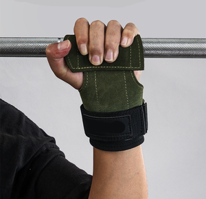 Inek derisi jimnastik Palm koruyucu el sapları özel Logo el sapları halter renkli Palm yastıklı kaldırma eldiven - Product Image 1