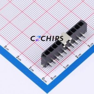 WT5557L-100C-0W Wire-to-Board Pin Header SMD,P=3mm Connector 1x10P 3mm Vertical Mount Micro-Fit (MX 3.0) - Product Image 1