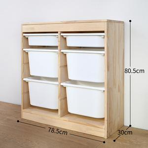 Montessori Armario de Almacenamiento de Muebles para Dormitorio de Niños, Organizador de Juguetes, Estante de Madera Moderno - Product Image 6