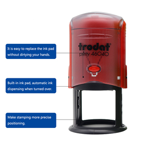 Trodat loạt chất lượng tốt văn phòng tự động 38*14mm trodat 4918 tự mực cao su tem ngày tem với nước cơ sở - Product Image 2