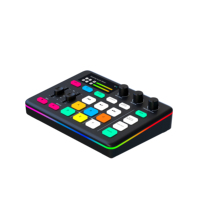 Carte Son et Microphone pour Studio Podcast : Ensemble d'Équipement, Mini Interface Audio, Table de Mixage Podcast, Carte Son Avec Accessoires Complets
