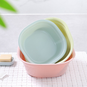 Thickened Plastic Washbasin Small Pink Irregular Shape Multifunctional For Baby Student Dormitory Kitchen Use - Product Image 1