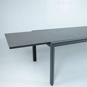 Mobilier d'extérieur <span class=keywords><strong>Table</strong></span> à rallonge en <span class=keywords><strong>aluminium</strong></span> pour <span class=keywords><strong>12</strong></span> <span class=keywords><strong>personnes</strong></span> Plateau en verre - Product Image 5