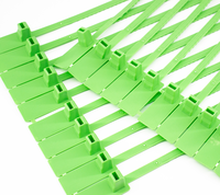 JHP036 Attache de sécurité en plastique imprimée sur mesure pour bagages, sangle de scellage haute résistance, attache à fermeture éclair inviolable pour bagages