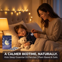 HLK Patchs d'huiles essentielles pour le sommeil des enfants, 100% naturels, sans mélatonine, végétaliens, à la lavande et à la camomille, livraison rapide, vente en gros