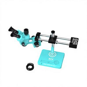 Esencial para Reparación de Teléfonos: <span class=keywords><strong>Microscopio</strong></span> con Zoom RF4 RF-FO33G de 6.5-55X con Soporte de Doble Brazo y Almacenamiento de Tornillos Integrado - Product Image 1