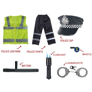 Ensemble de jouets de la série Police Jacko Toys pour <span class=keywords><strong>les</strong></span> enfants de 4 à 12 ans, comprenant des vêtements et des outils de police avec des lumières clignotantes pour jouer à l'école et à la maison - Product Image 1