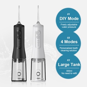 Hydropulseur de voyage rechargeable avec réservoir d'eau, 4 modes, pour nettoyage buccal, sans fil et portable - Product Image 5