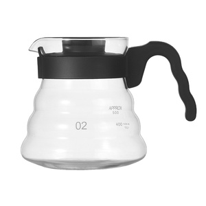Serveur de café en verre Verser sur Carafe <span class=keywords><strong>Micro</strong></span>-ondes 600mL Café goutteur Pot à café en verre - Product Image 3