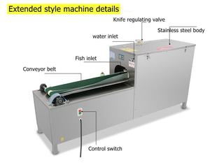 Máquina para Matar Peces Croaker/Sardina de Vientre Abierto, Pequeña, Amarilla, 20 Piezas/min, <span class=keywords><strong>Precio</strong></span> de Fábrica, Nueva - Product Image 3