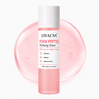 Tonique raffermissant aux peptides PDRN à marque privée, préparation cutanée avant sérum, texture à absorption rapide