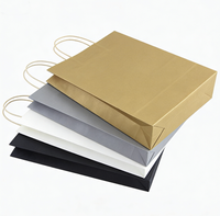 Sacs en papier kraft avec logo personnalisé, différentes tailles, prix de gros, designs minimalistes, sacs en papier pour emballer des cadeaux