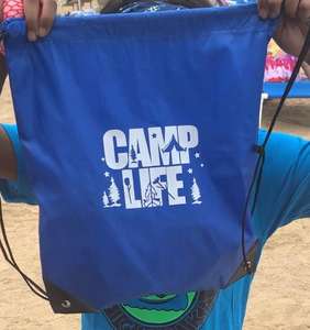 Sacs à dos de sport promotionnels avec cordon de serrage et logo personnalisé en polyester pour faire du shopping Sac à dos avec logos imprimés Sacs à cordes - Product Image 6