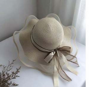 Sombrero de Paja con Visera y Lazo con Encaje, Estilo Veraniego Occidental, con Protección Solar, Unisex, para Uso Casual, Deportivo y de Fiesta - Product Image 3
