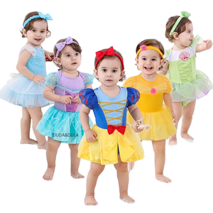 Disfraz <span class=keywords><strong>de</strong></span> Princesa <span class=keywords><strong>de</strong></span> Algodón para Halloween, <span class=keywords><strong>de</strong></span> 3 a 24 Meses, Disfraz <span class=keywords><strong>de</strong></span> Tinkerbell para Bebé Niña con Diadema BPGC-003 - Product Image 1