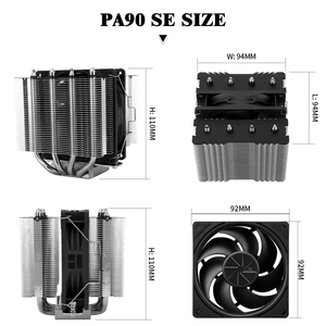 Refroidisseur d'air Thermalright Peerless Assassin 90 SE avec <span class=keywords><strong>4</strong></span> tubes en cuivre, ventilateur de radiateur avec vitesse de 2200 tr/min, refroidissement par glace pour processeur - Product Image 5