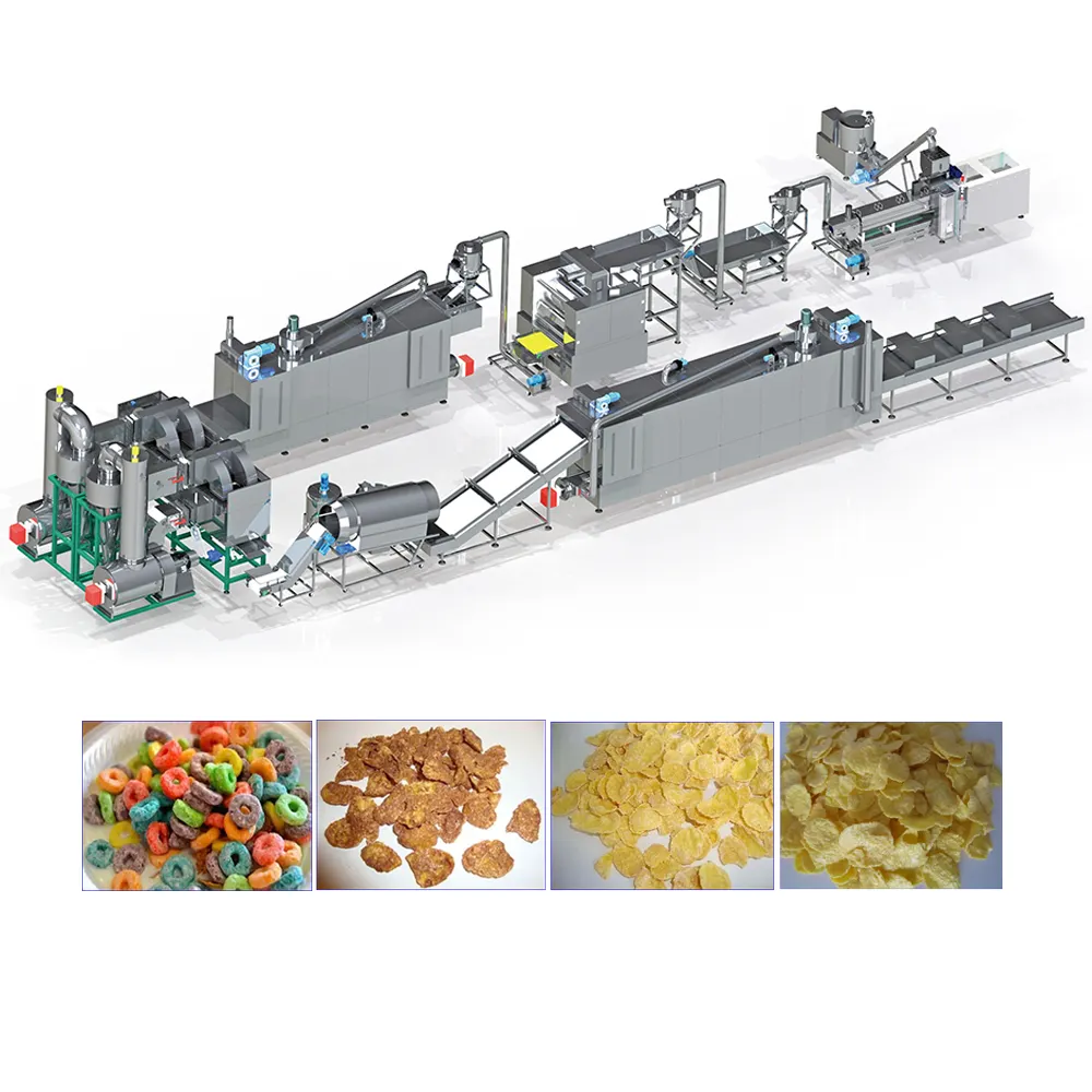 Industrie maiskuchen käse kugeln palette snacks lebensmittel extruder verarbeitungslinie maschine