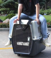 Ensemble de 7 Cages de Transport Ajustables Multifonctionnelles pour Animaux de Compagnie, Certifiées IATA, en Plastique ABS de Qualité Supérieure, Meubles pour Chiens