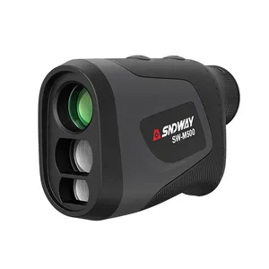 SNDWAY Medidor de distância a laser, telêmetro de longo alcance para caça e golfe, visão transparente, 500m, 700m e 1000m