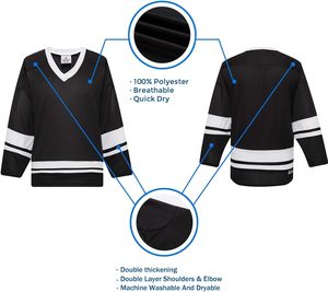 Maglia da Hockey su Ghiaccio EALER <span class=keywords><strong>Serie</strong></span> H400, Maglia da Allenamento per Squadre, 100% Poliestere, Lavabile in Lavatrice - Product Image 3