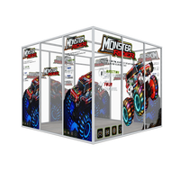 Stand d'exposition publicitaire 10x10 pieds avec impression murale personnalisée pour salon professionnel
