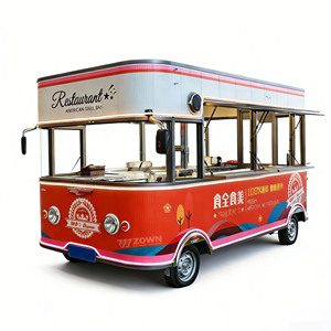 Chariot de nourriture mobile résistant aux intempéries, camion de restauration durable pour une utilisation extérieure à long terme - Product Image 1