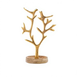 Support de bijoux en métal de conception tendance avec base en bois présentoir de bijoux de taille personnalisée de la meilleure qualité en Inde - Product Image 1