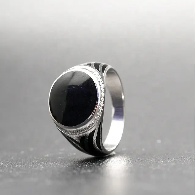 customizable turkish men plain Handmade Jewelry Signet Gemstone Finger stone Wedding Engagement 925 sterling silver rings