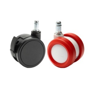 Promoção Rodízio Giratório de Poliuretano Preto para Móveis e Cadeiras, Material PU Macio, 3 Polegadas (<span class=keywords><strong>75mm</strong></span>) e 11*22mm - Product Image 6