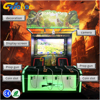 Machine de divertissement, jeu de tir à pièces très vendu, simulateur de tir pour 4 joueurs