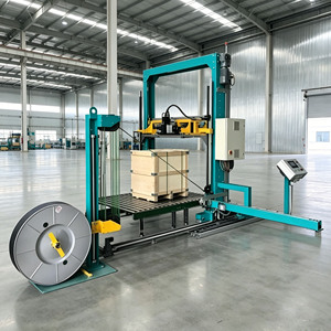 Máquina Flejadora Automática de Palets con Control PLC, Alta Eficiencia, Sellado Lateral Horizontal, Fleje de PET/PP, Embalaje de Bebidas, Alta Seguridad - Product Image 1
