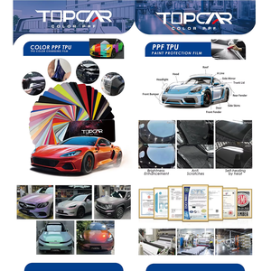 Film teinté pour fenêtres TOPCAR Diamond PDLC, film vinyle pour enveloppement de voiture en PVC avec changement de couleur, rejet UV 99% et IR 90% pour les ateliers d'enveloppement de voiture - Product Image 5