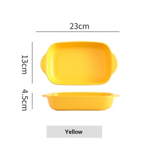 Bandejas <span class=keywords><strong>de</strong></span> Cerámica Comerciales Coloridas <span class=keywords><strong>para</strong></span> Alimentos, Platos Cuadrados <span class=keywords><strong>de</strong></span> 9 Pulgadas (23 cm), Aptos <span class=keywords><strong>para</strong></span> Microondas, Estilo Nórdico, <span class=keywords><strong>para</strong></span> Fiestas, Marca Liyonda - Product Image 6