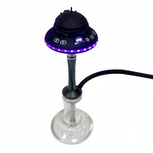 Factory Wholesale Large Size 2 Glass Pipe <b>Hookah</b> Set Classic Electric Shisha for Car Travel - Product Image 5