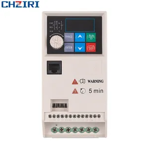 CHZIRI 380V 13A 5.5kW Convertidor de frecuencia VFD trifásico AC Drive Fabricación