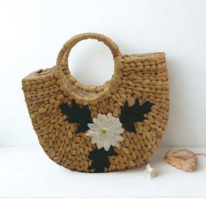 Bolsa de Compras Ligera de Estilo Vintage, Reforzada con Doble Correa para el Hombro, Tejida Naturalmente, para Supermercado, Origen Vietnam - Product Image 2
