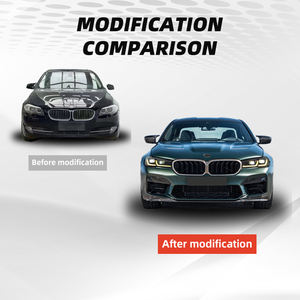 Recién llegado, kit de carrocería LCI para 5 Series F10 2011-2017 Facelift a G30 M5CS <span class=keywords><strong>F90</strong></span>, piezas de automóviles, parachoques de faros LED, guardabarros de capó - Product Image 6