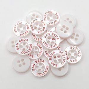 Tùy chỉnh chất lượng cao khắc logo Ngọc Trai Trắng Polyester t Áo sơ mi nút nhựa <span class=keywords><strong>dyeable</strong></span> nhựa nút - Product Image 5