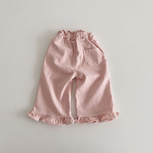 <span class=keywords><strong>Pantaloni</strong></span> per Bambine Collezione Primavera 2026 Nuovi <span class=keywords><strong>Pantaloni</strong></span> Casual <span class=keywords><strong>Neri</strong></span> Retrò con Bordi in Pizzo a Gamba Larga <span class=keywords><strong>Pantaloni</strong></span> di Tendenza per Bambine Piccole - Product Image 3