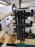 Machine à fabriquer des poteaux d'escalier à trois axes TianJiao Custom Model TJ-1512, tour à bois avec moteur de broche 4KW et support de positionnement