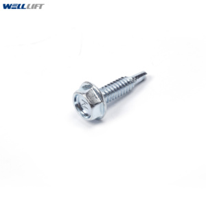 Paquete de 50 tornillos autorroscantes para puerta de garaje, tornillos autoperforantes, acero chapado en Zinc con cabeza dentada debajo de 6,3*19mm 6,3*25mm - Product Image 3