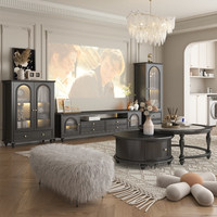 Amerikanischer Luxus-TV-Schrank aus Massivholz mit Stauraum, Modern Minimalistisch für Hotel, Kleine Wohnung, Schlafzimmer, Wohnzimmer