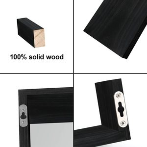 Bộ Kệ Nổi Gồm 6 Kệ Treo Tường Bằng Gỗ Mộc Mạc Với 3 Giá Đỡ Chữ U Nhỏ Và 3 Hộp Vuông Để Ghép Miễn Phí - Product Image 5