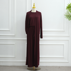 ชุดเดรสยาว3ชิ้นสำหรับใส่ใน2026กางเกงขากว้างเสื้อกล้ามใส่ได้ทุกวันชุดเสื้อผ้าอิสลาม - Product Image 5