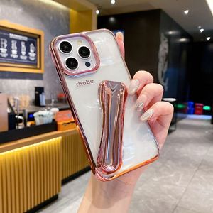 Lucidalabbra per il trucco porta rossetto custodie morbide per telefoni cellulari placcate in <span class=keywords><strong>oro</strong></span> per <span class=keywords><strong>iphone</strong></span> X 11 <span class=keywords><strong>12</strong></span> 13 14 15 Pro Max - Product Image 3