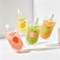 Sachets Doypack personnalisables en gros de 150 ml, 200 ml, 300 ml, de qualité alimentaire, pour jus, sachets à bec verseur pour aliments pour bébés, sachets souples pour purée