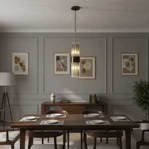 Lampadario LED a Sospensione Dorato Personalizzato per Hotel, Villa, Ristorante, <span class=keywords><strong>Camera</strong></span> <span class=keywords><strong>da</strong></span> <span class=keywords><strong>Letto</strong></span>, Decorazione d'Interni Contemporanea - Product Image 3