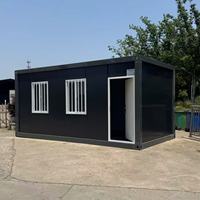 Casa Contenedor Prefabricada Económica de Estructura de Acero Moderna, Diseño Personalizado, Edificio Plegable para Oficina, Dormitorio, Escuela, Entrada